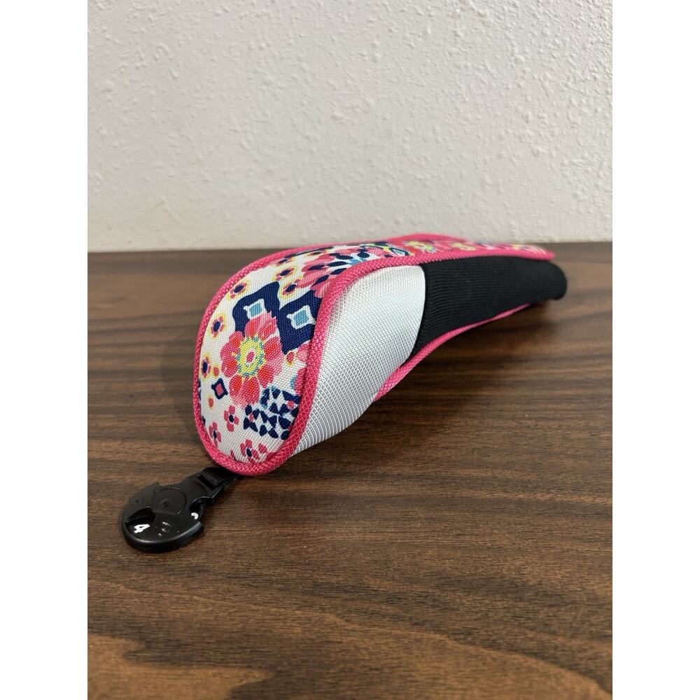 Lillie‎ Green Golf Club Headcover Wood Number Dial Floral Pink Ladies Hybrid